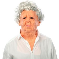 Oma Maske Granny mit Falten