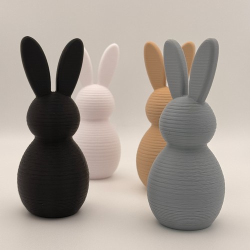 Hasenfiguren 3er set deko - 3er,