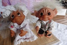 VINTAGE  THOMAS DAM TROLL DÄNEMARK BRAUTPAAR 1977 PAAR