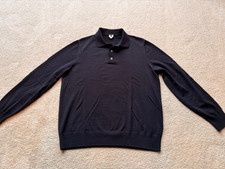 Arket Merino Pullover, GR M, blau