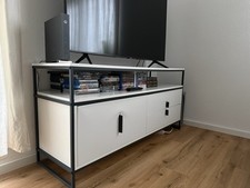 TV Board Lowboard Unterschrank Sideboard Matt weiß ZU VERSCHENKEN
