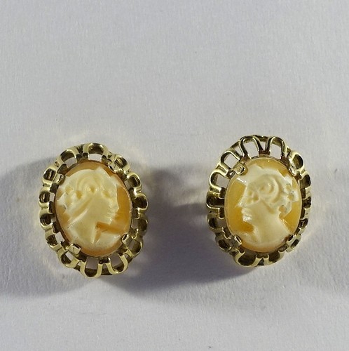 333 gold ohrstecker gemme - gold,