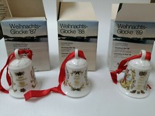 Hutschenreuther Weihnachtsglocke 1987 - 1989  bunte Originalverpackung u. a.
