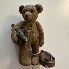 Gilde Teddybären Handwerk Reise Koffer Bären  Handarbeit gemalt Sammler 