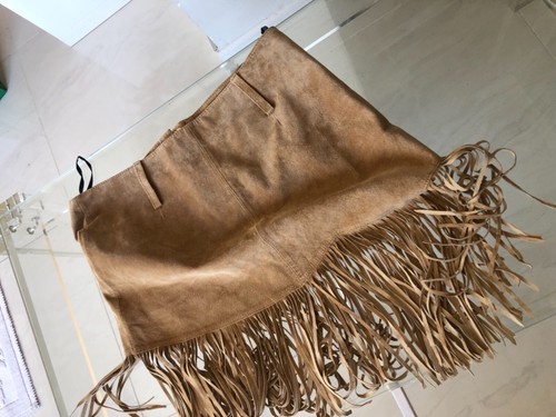 Bebe rock veloursleder suede - bebe,