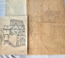 2 Zeichnungen "Oberwinter
