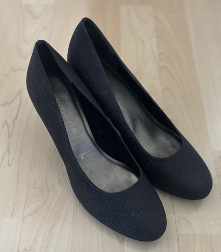 Schwarze glitzernde damenpumps - schwarze,