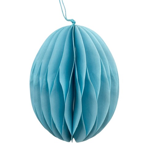 Papier ornament osterei blau - ornament,