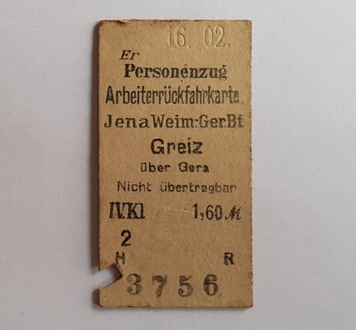 Alte fahrkarte jena - alte,
