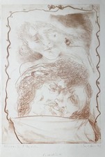 EMIL WACHTER Farblithographie