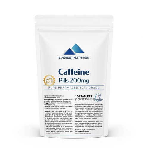 Koffein tabletten 200mg - tabletten, –