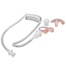 Schallschlauch, 2x Ohrstöpsel für Headset - Linkes + rechtes Ohr, transparent