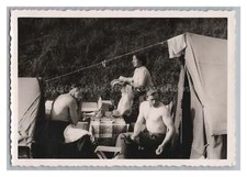 Camping 1956 Man Shaving