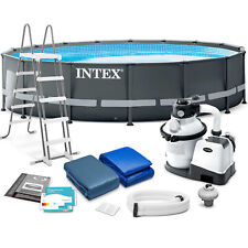 INTEX Ultra XTR Frame Pool Gartenpool Rund Aufstellpool Filterpumpe 488x122cm