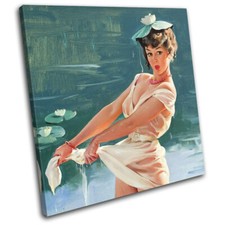 Vintage Girl Poster Sexy Retro