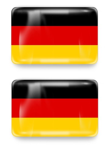Gel aufkleber germany - 2x,