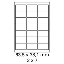 3000 Bogen Etiketten weiß