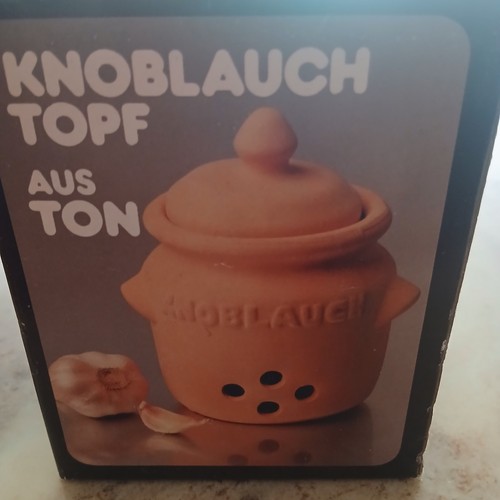 Knoblauch tontopf alt - knoblauch,