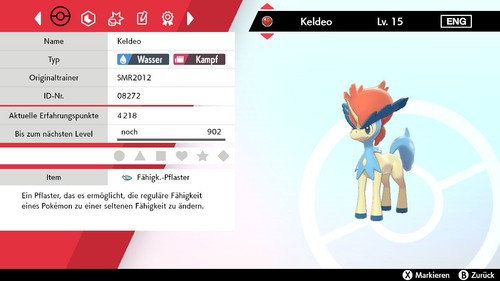 Non shiny keldeo 6iv - keldeo, lvl