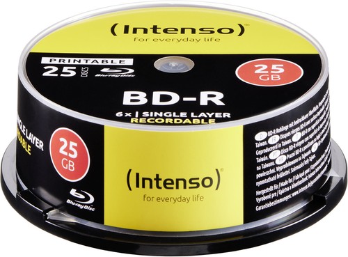 100 intenso rohlinge blu ray - intenso, blu-ray