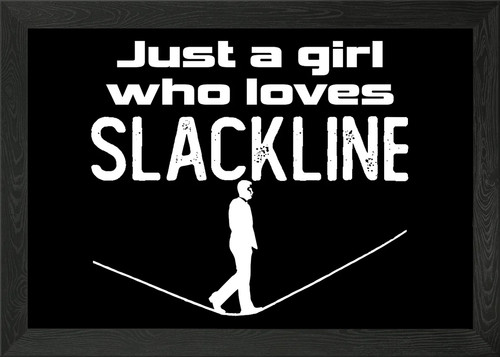 Slackline girl slacklining - slackline,