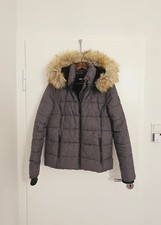 Damen Winterjacke mit Fellkapuze, Größe 36, Neu Ohne Etikett