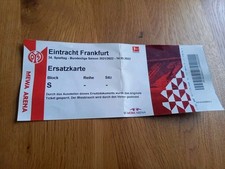 Used Sammler Ticket Mainz 05 vs Eintracht Frankfurt 1. BL 2021/22