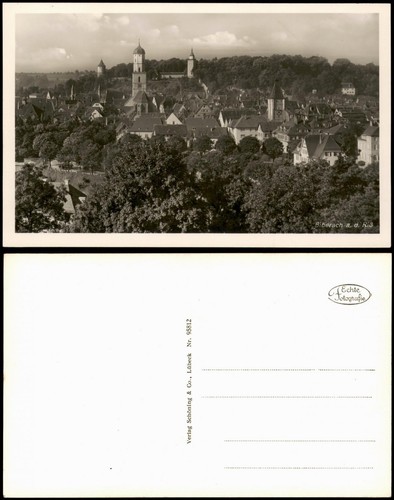 Ansichtskarte biberach der - biberach,