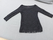 Daniel Stern Spitzenshirt schwarz