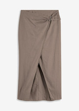 Trendiger Midirock aus Leinen