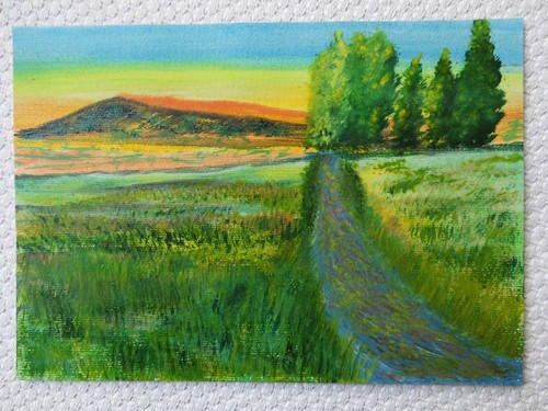 Aquarell landschaft gegen - landschaft,