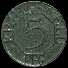 NOTGELD: 5 Pfennig 1917. Funck 103.1A. STADT DORTMUND / WESTFALEN.