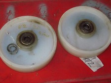 2 Tor Tür Kunststoff Rollen für Scheunentor Durchmesser 20 cm Breite 5 cm Rad