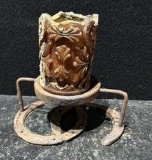 Vintage Hufeisen Kerzenhalter