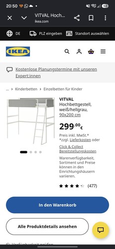 Ikea vitval bettgestell incl - vitval,
