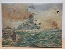 Ölgemälde Seegefecht