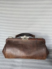 Hebammentasche Hebammenkoffer Arzttasche Arztkoffer Leder Antik ❤️