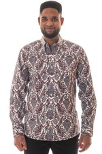 Relco Herren Paisley Langarm