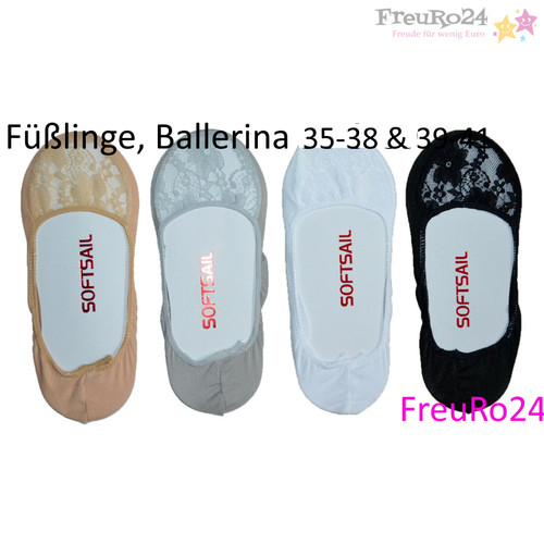 Damen füßlinge ballerina - damen, füßlinge,