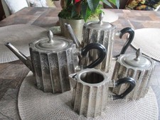 4 teiliges versilbertes