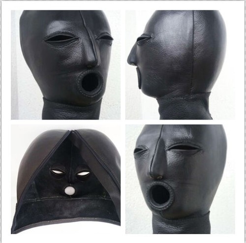 Ledermaske schwarz - ledermaske,,