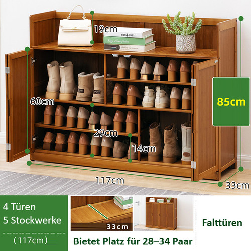 Schuhregal holz schuhschrank - schuhregal,