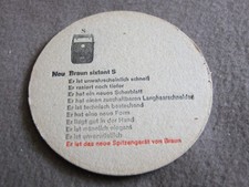 Bierdeckel ,  Hansa ,  Neu Braun sixtant S