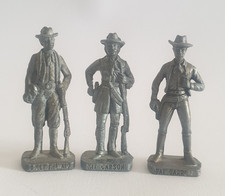 3 x Metallfigur COWBOYS alte Figuren Ferrero SCAME