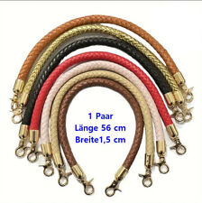 Geflochtene Taschenriemen mit Goldem Verschluss Taschengurt Kunstleder DIY