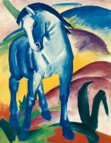 Blaues pferd franz marc - pferd,