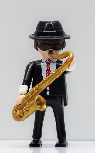 Musiker mit saxophon - mit, playmobil