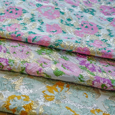 Retro Blumen Stoff Jacquard