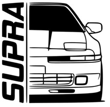 Toyota Supra + Schriftzug Design Nr. 2 Aufkleber Sticker KFZ Auto