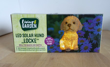 ?Living Garden Gartenfigur Tierfigur Garten Dekoration Led-Solar Hund „LOCKE“